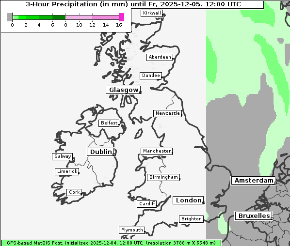 Niederschlag, 5. 12. 2025