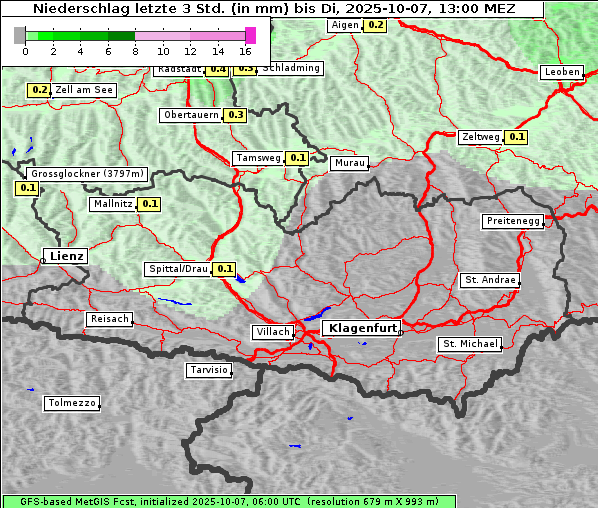 Niederschlag, 7. 10. 2025
