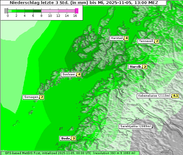 Niederschlag, 5. 11. 2025