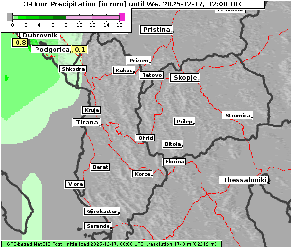 Niederschlag, 17. 12. 2025