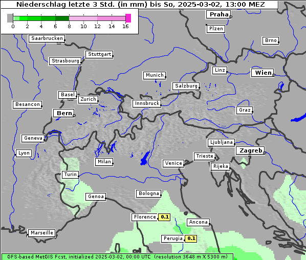 Niederschlag, 2. 3. 2025