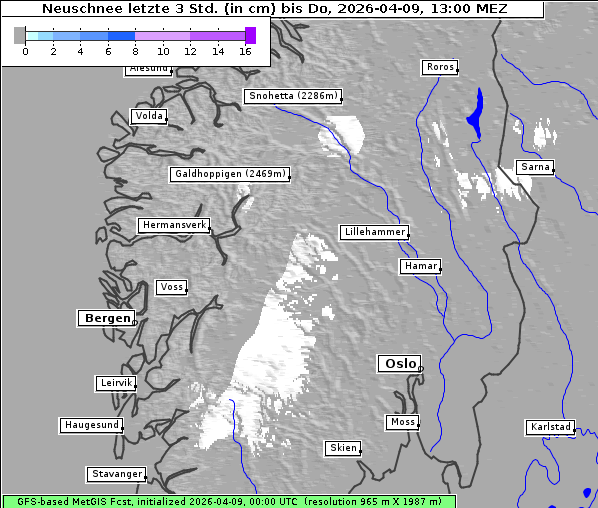 Neuschnee, 9. 4. 2026