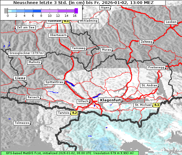 Neuschnee, 2. 1. 2026
