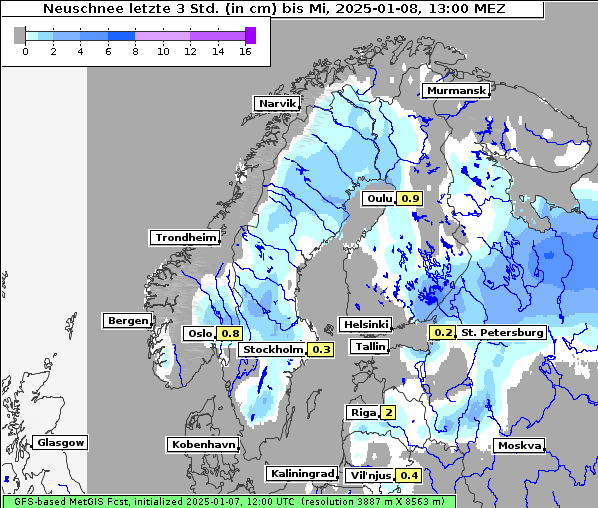 Neuschnee, 8. 1. 2025