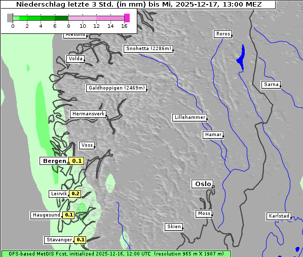 Niederschlag, 17. 12. 2025