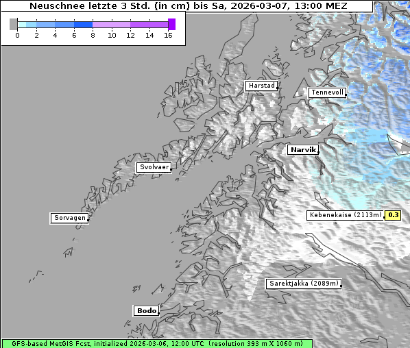 Neuschnee, 7. 3. 2026