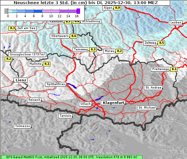 Neuschnee, 30. 12. 2025
