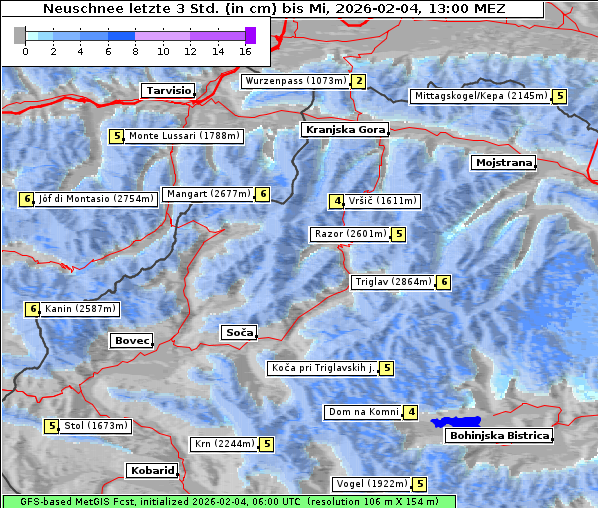 Neuschnee, 4. 2. 2026