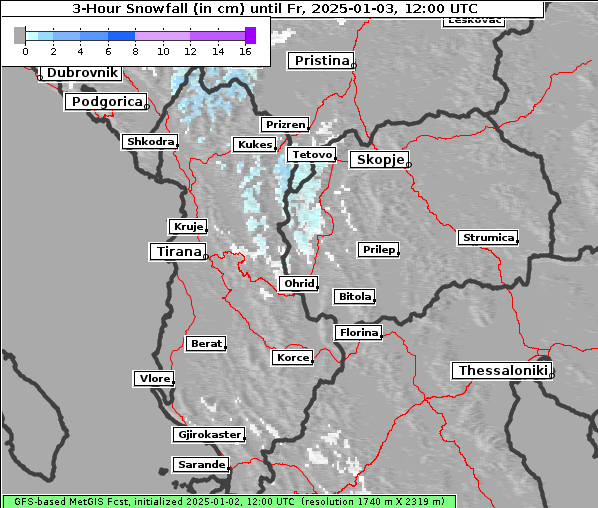 Neuschnee, 3. 1. 2025