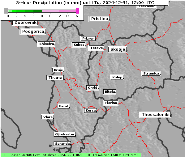 Niederschlag, 31. 12. 2024