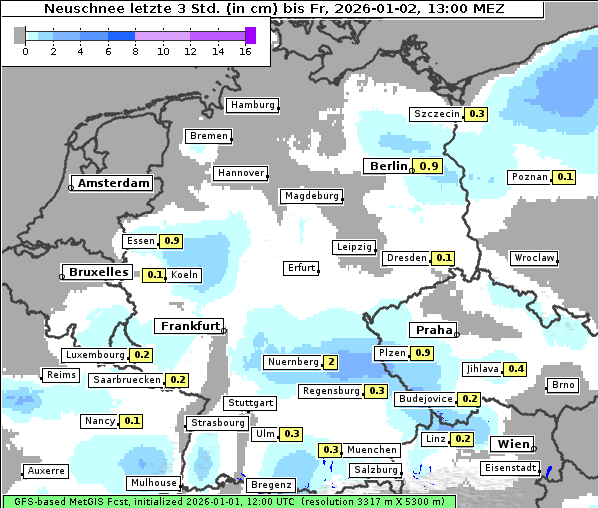 Neuschnee, 2. 1. 2026