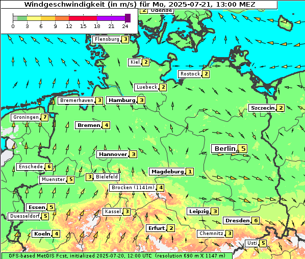Wind, 21. 7. 2025