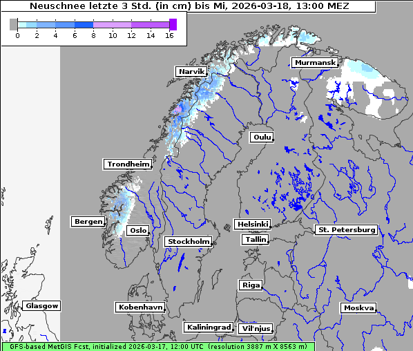 Neuschnee, 18. 3. 2026