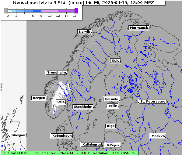 Neuschnee, 15. 4. 2026