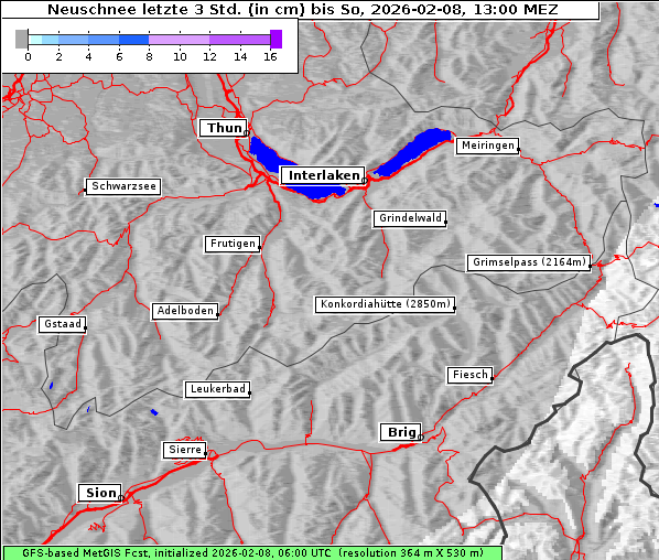 Neuschnee, 8. 2. 2026