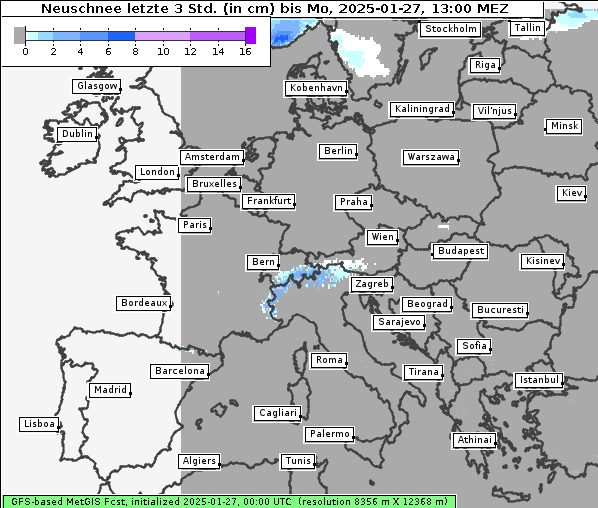 Neuschnee, 27. 1. 2025