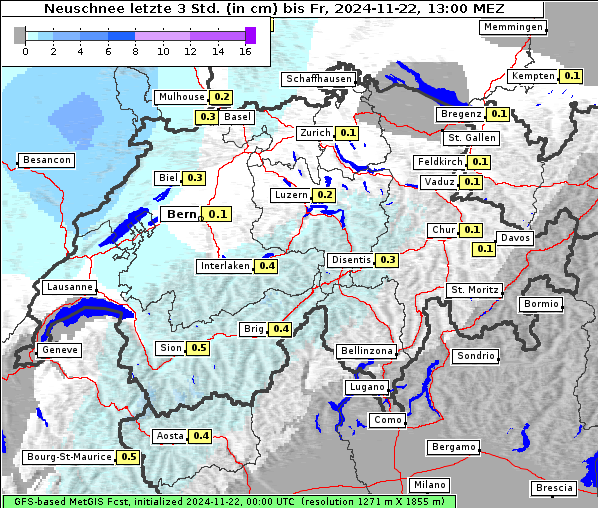 Neuschnee, 22. 11. 2024