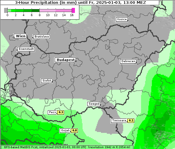 Niederschlag, 3. 1. 2025