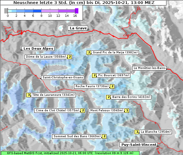 Neuschnee, 21. 10. 2025