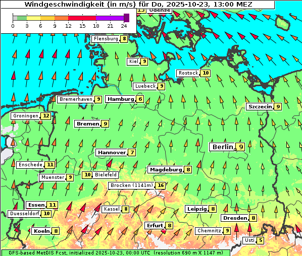 Wind, 23. 10. 2025