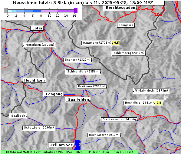 Neuschnee, 28. 5. 2025