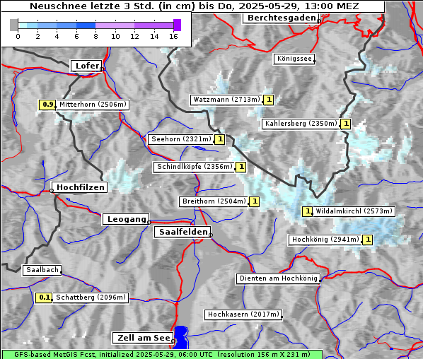 Neuschnee, 29. 5. 2025