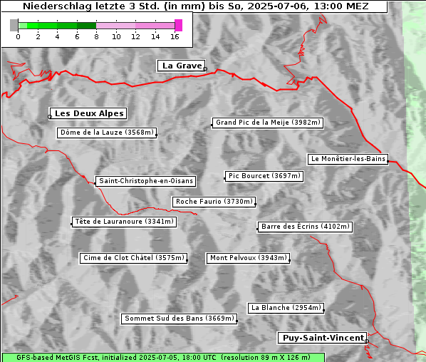 Niederschlag, 6. 7. 2025