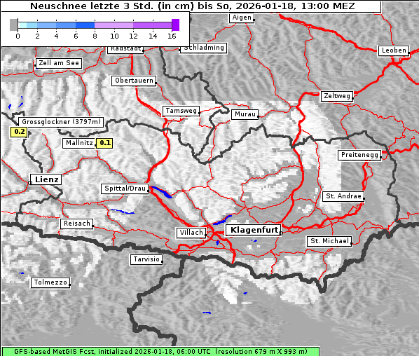 Neuschnee, 18. 1. 2026