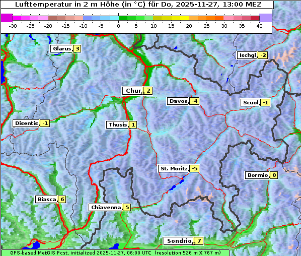 Temperatur, 27. 11. 2025