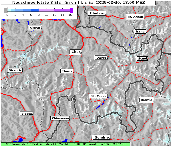 Neuschnee, 30. 8. 2025