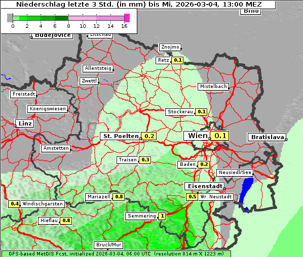Niederschlag, 4. 3. 2026