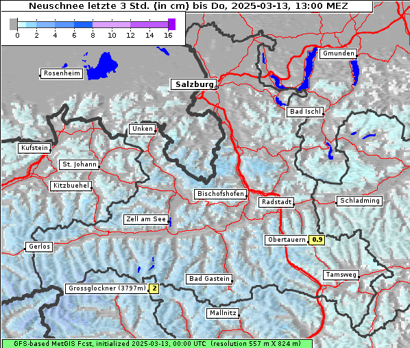 Neuschnee, 13. 3. 2025