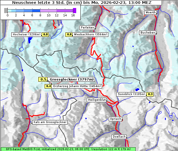 Neuschnee, 23. 2. 2026