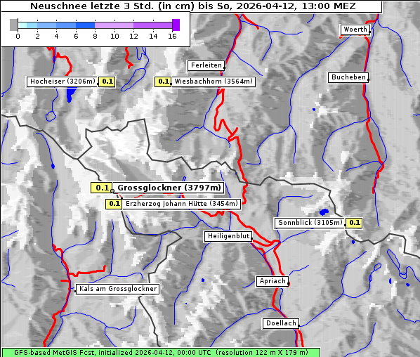 Neuschnee, 12. 4. 2026