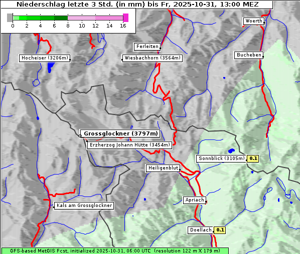 Niederschlag, 31. 10. 2025