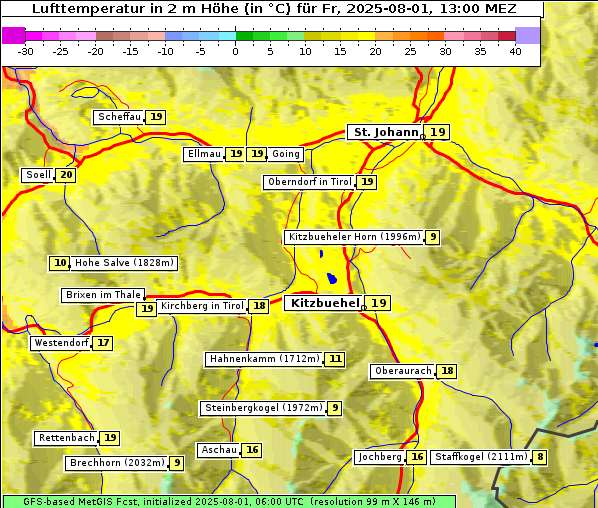 Temperatur, 1. 8. 2025
