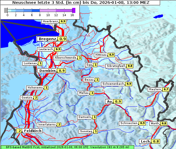 Neuschnee, 8. 1. 2026
