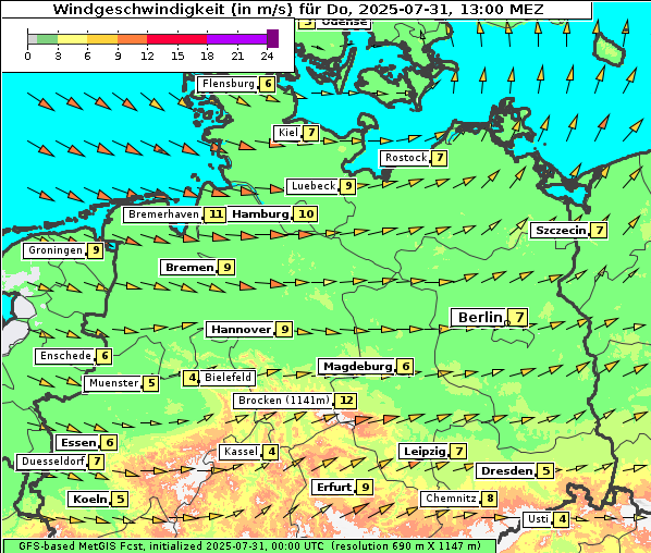 Wind, 31. 7. 2025