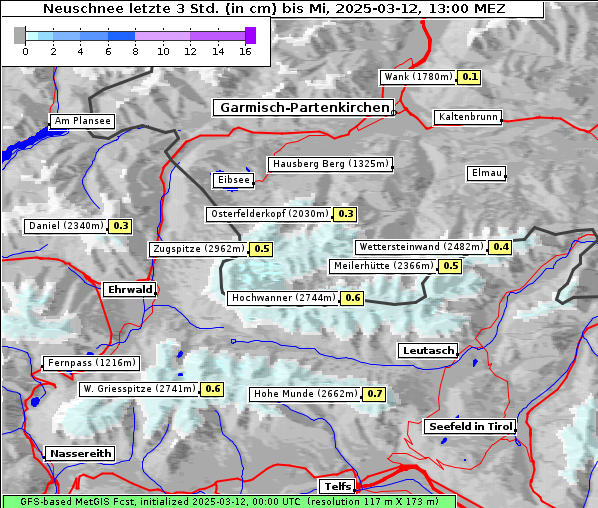 Neuschnee, 12. 3. 2025