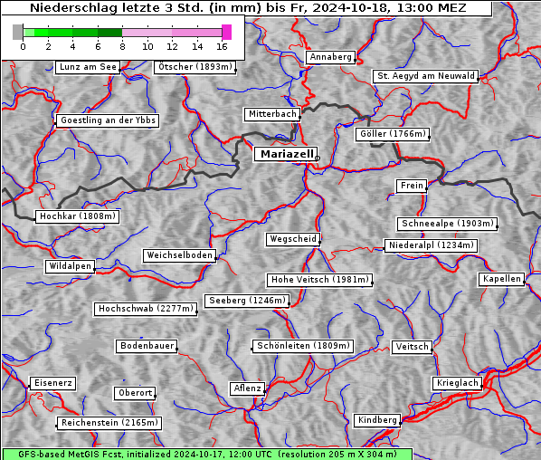 Niederschlag, 18. 10. 2024