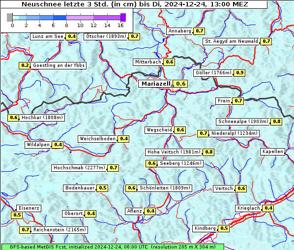 Neuschnee, 24. 12. 2024