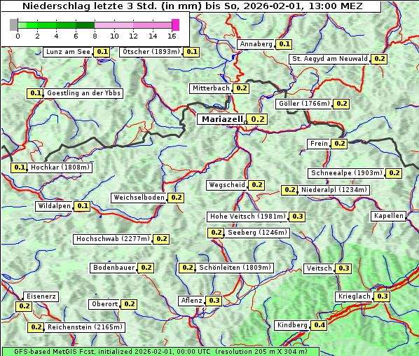 Niederschlag, 1. 2. 2026