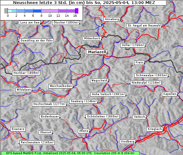 Neuschnee, 4. 5. 2025