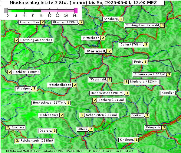Niederschlag, 4. 5. 2025