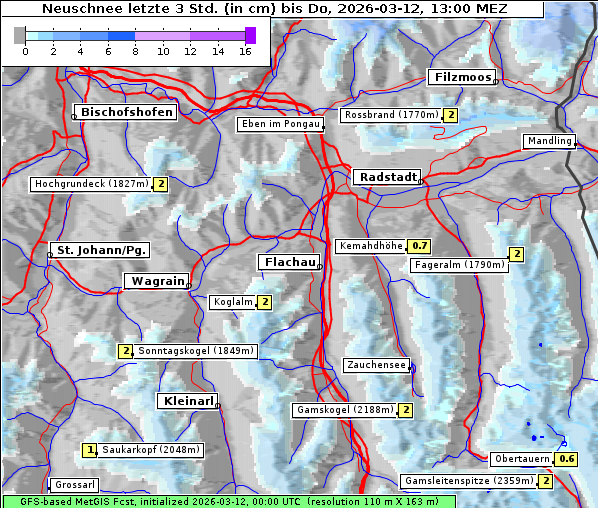 Neuschnee, 12. 3. 2026