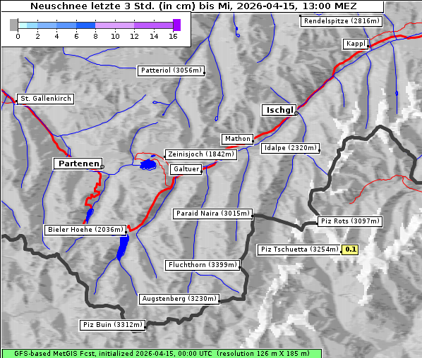Neuschnee, 15. 4. 2026