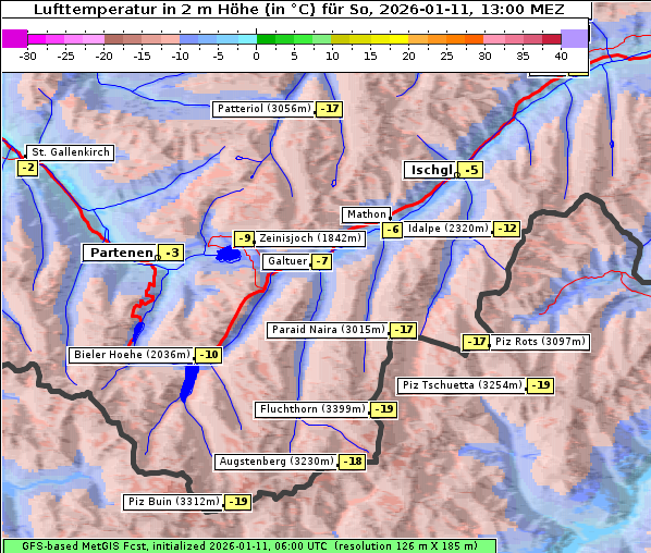 Temperatur, 11. 1. 2026