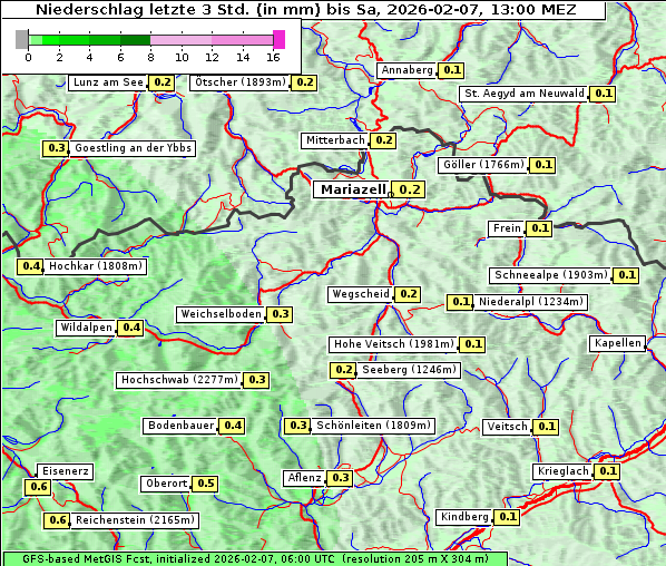Niederschlag, 7. 2. 2026