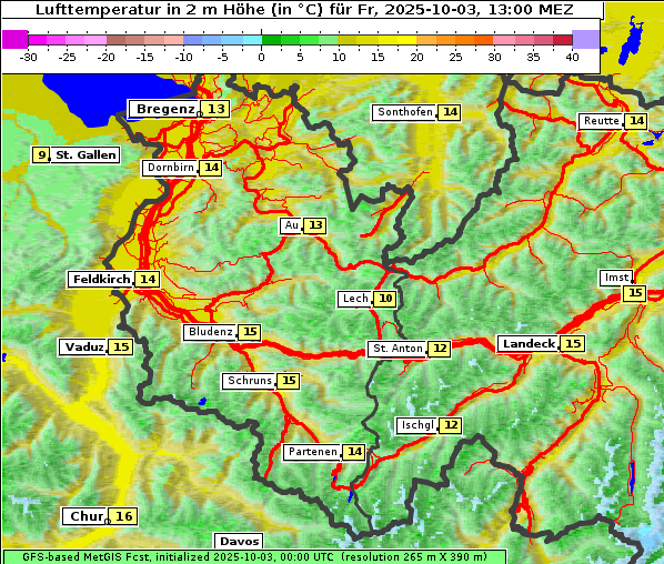 Temperatur, 3. 10. 2025