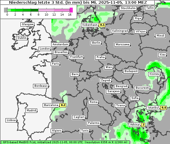 Niederschlag, 5. 11. 2025